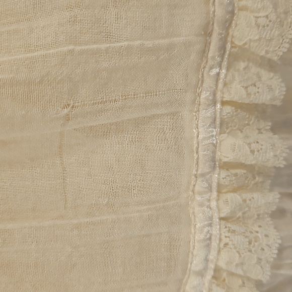 💕GUNNE SAX by JESSICA MCCLINTOCK💕 Vintage Formal Lace Trim Dress ~ Off White 5 - Picture 7 of 10